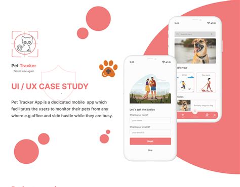 Pet Tracker app on Behance