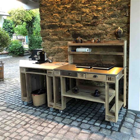 Palettenm Bel Grill Tisch Perthone Full Corner Grilltisch