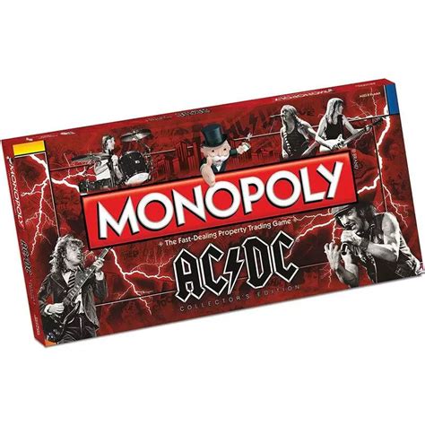 Delicate Patterns Winning Moves Ac Dc Monopoly Board Game