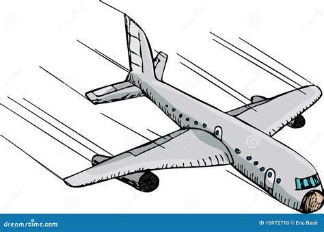 Fast Plane stock vector. Image of blank, airplane, sketch - 16972710