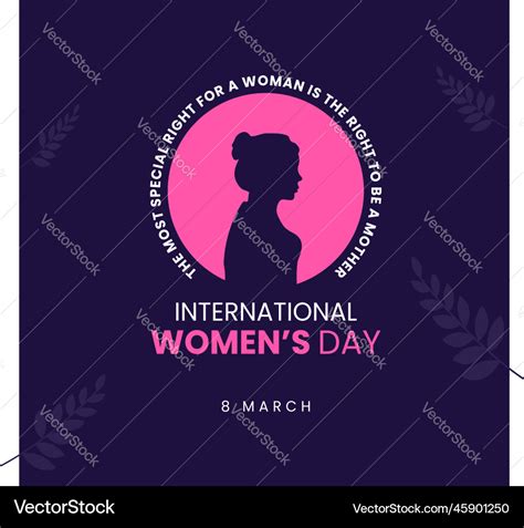 Happy International Womens Day Greetings Card Vector Image