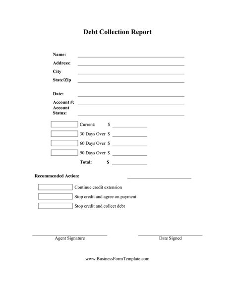 Collection Form Template