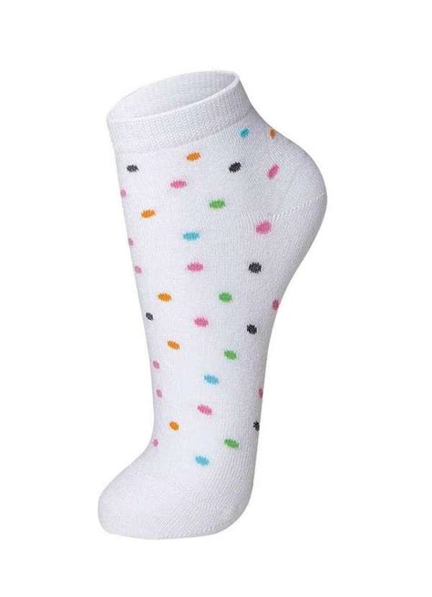 Meia Avulsa Feminina Cano Baixo Bolinhas Lupo Le Lingerie