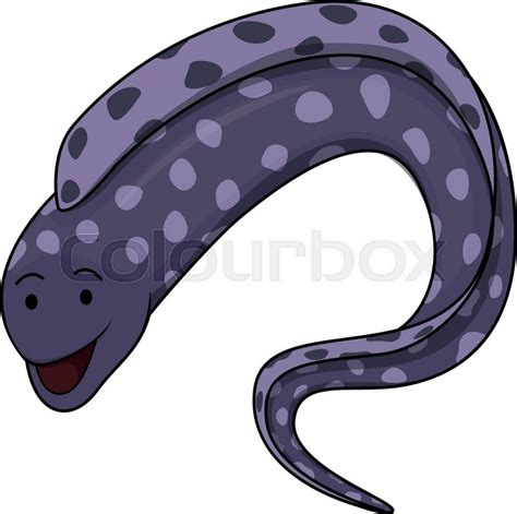 Eel Cartoon Illustration Stock Vector Colourbox