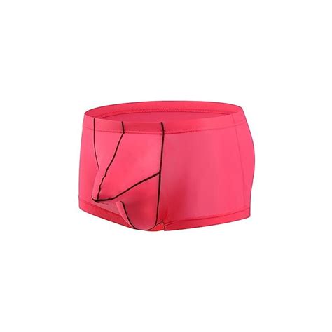 CEWIFO Perizoma Uomo Sexy Hot Trasparente Mutande Uomo Boxer Mutande Boxer Uomo Slip Vita Alta