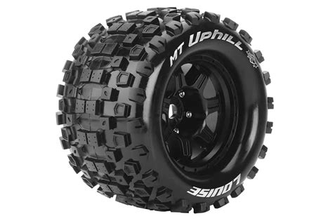 Louise RC MFT MT UPHILL 1 8 Monster Truck Tire Set Mounted