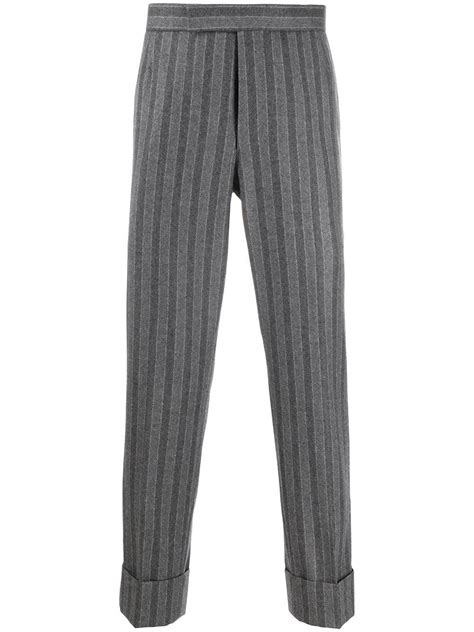 Wool Trousers Mens Trousers Cropped Trousers Thom Browne Fendi