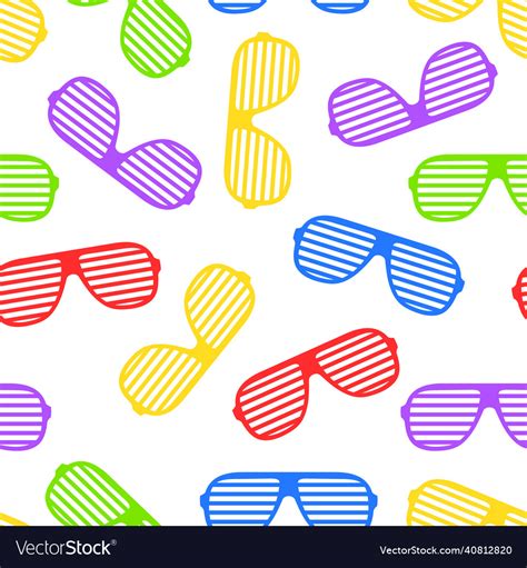 Party shutter glasses Royalty Free Vector Image