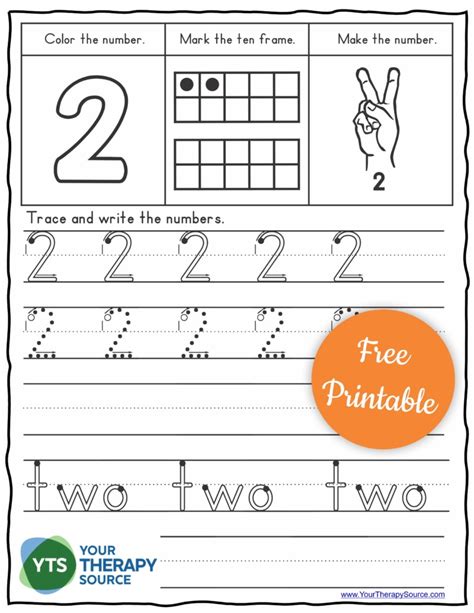 Free Printable Number Tracing Worksheets Worksheets Library