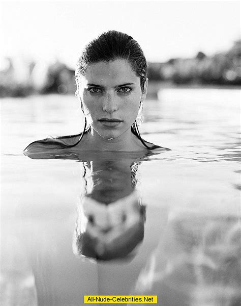 Lake Bell Posing Naked Under Water Photoshoot