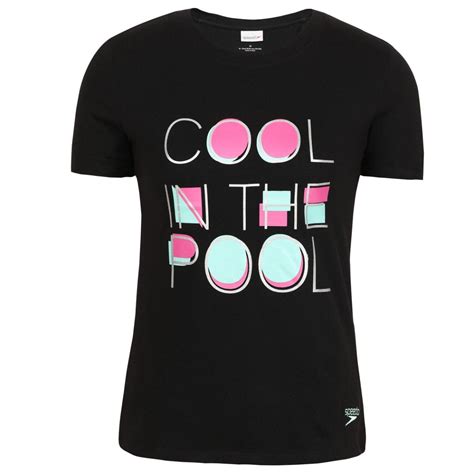 Buy Speedo Cool Graphic Tee Black Online