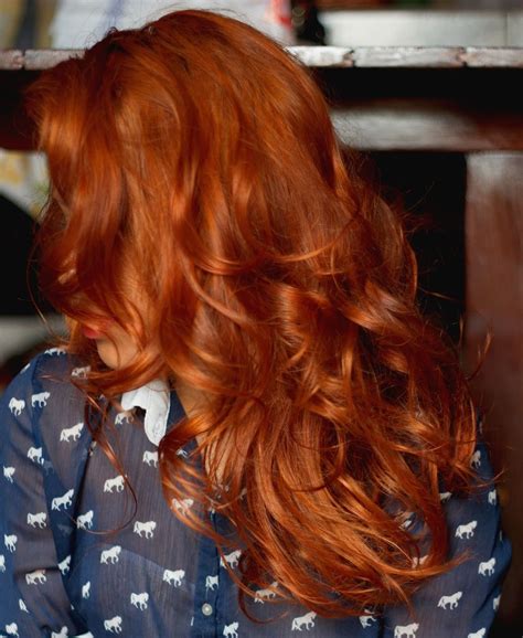 Рыжая хна на темные волосы - 70 фото