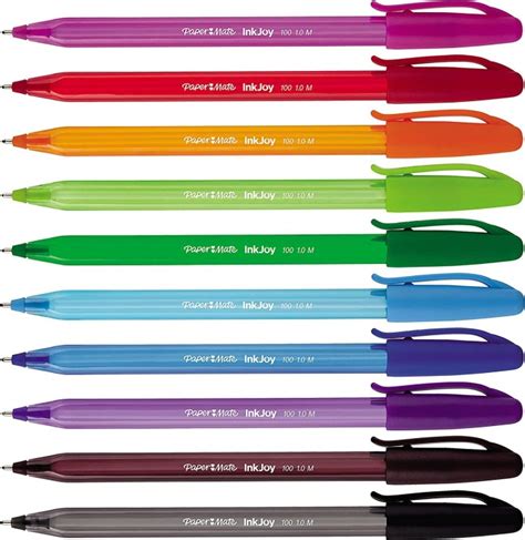 Paper Mate InkJoy 100 ST M 10 Farben Kugelschreiber Sortiert 10er Set