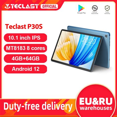 World Premiere Teclast P30S Tablet 10 1 Inch 1280x800 IPS Android 12