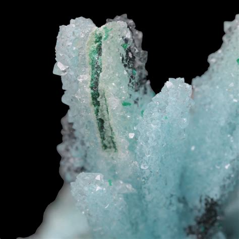 Quartz Over Chrysocolla Pseudomorphs After Malachite After Azurite Ex