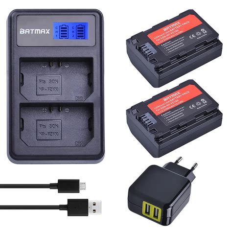 Bater A De C Mara Np Fz Np Fz Cargador Usb Dual Lcd Adaptador