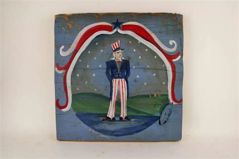 Folk Art Americana Painting For Sale at 1stdibs