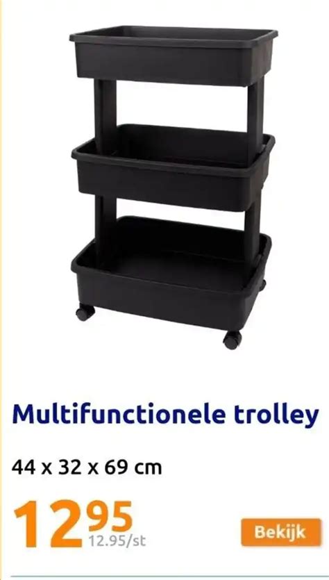 Multifunctionele Trolley 44 X 32 X 69 Cm Aanbieding Bij Action