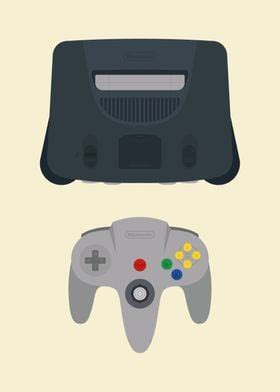 Nintendo 64 C And C Poster By MVDZ Graphic Design Displate