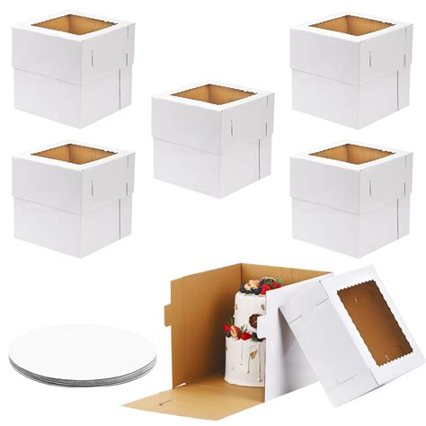 Buy Moretoes Pack X X Inches Tall Cake Boxes Inch With Cake