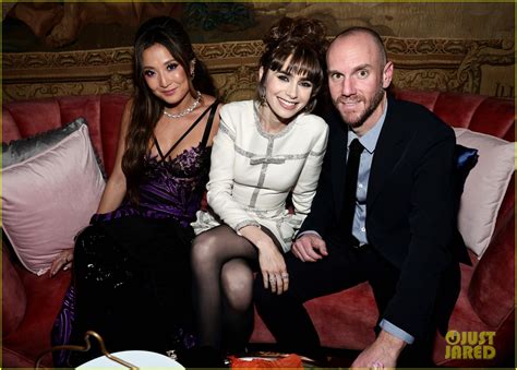 Lily Collins Ashley Park Lucas Bravo More Celebrate Emily In Paris