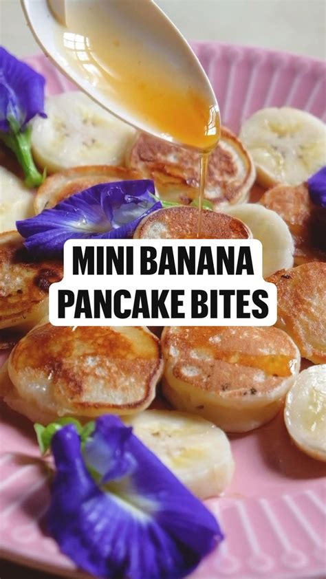 Mini Banana Pancake Bites Snacks Saludables Snack