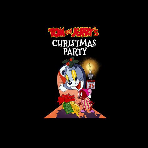 Tom And Jerry Christmas Digital Art by Marisa Kurt