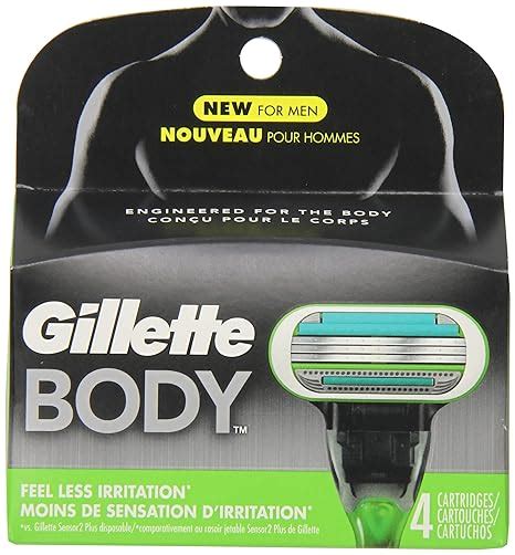 Amazon Gillette Body Men S Razor Blade Refills Count Mens