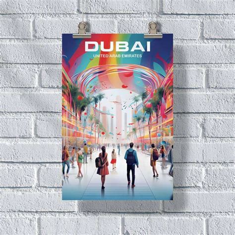 Dubai Burj Khalifa Poster United World Memories