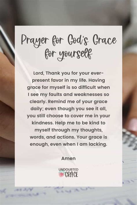 5 Uplifting Prayers for God's Grace in Each Area of Life | Undoubted Grace