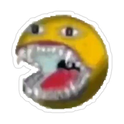 "Cursed Emoji" Sticker for Sale by Cat-Full-of-Joy | Angry emoji ...