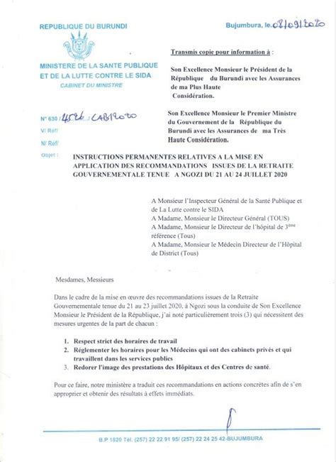 Jimbere on Twitter Réorganisation du GenreMinistere par le Conseil