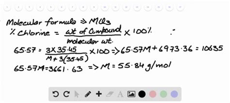 Solved A Metal M Forms A Compound With The Formula Mcl If The