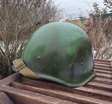 Original Military Helmet Ssh 40 Steel Ww2 Soviet Army Rkka Wwii Russian