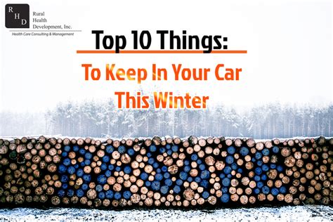 Winter Driving Safety - Top 10 things to keep in your car