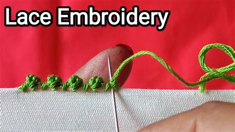 No Lace Embroidery Edging Stitch Needle Lace Randa