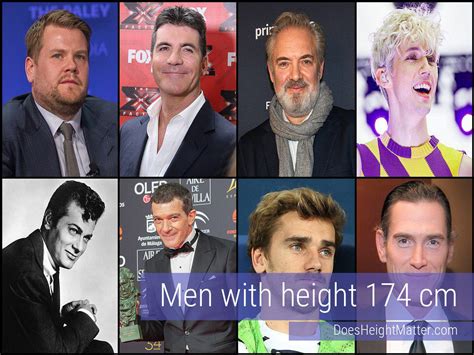 174 cm Male Celebrities