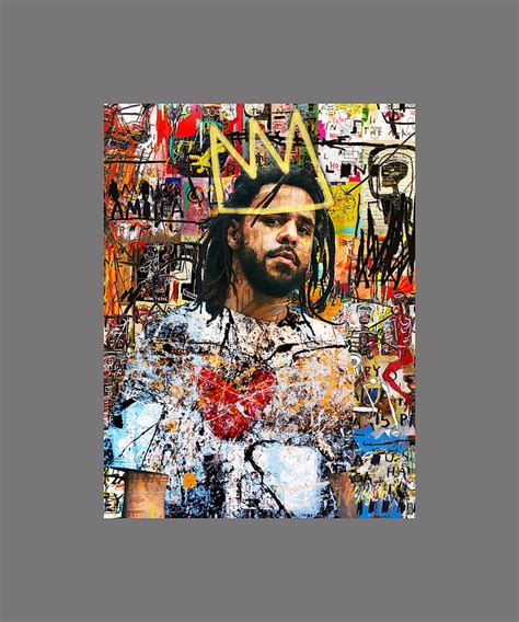 J Cole Portrait T Cool Tapestry Textile By Scott Pauline Fine Art