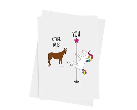 Gay Dad Funny Fathers Day Card Lgbtq Pride Other Dads You Etsy