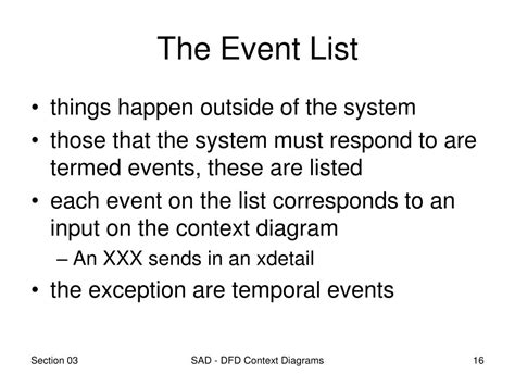 Event Table For Context Data Flow Diagram Ysm Diagram Refer