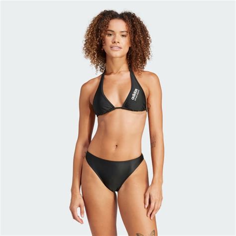 Adidas Padded Sportswear Neckholder Bikini Black Free Delivery