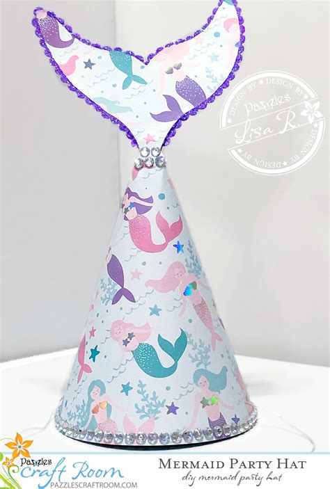 Pazzles Easy Diy Mermaid Party Hat Instant Download