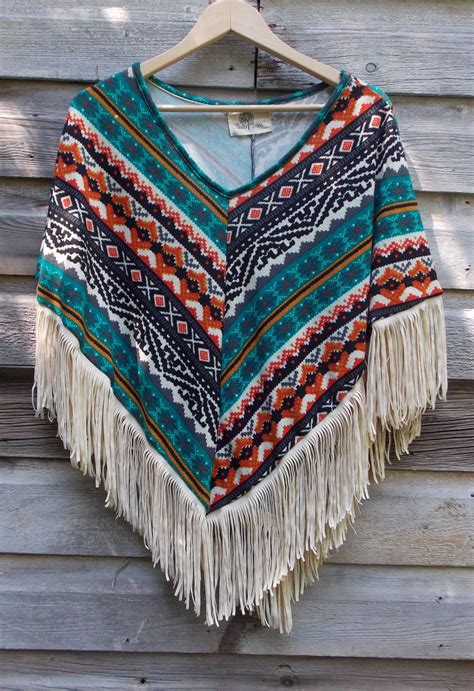 Western Print Poncho Available On Poncho Westerns