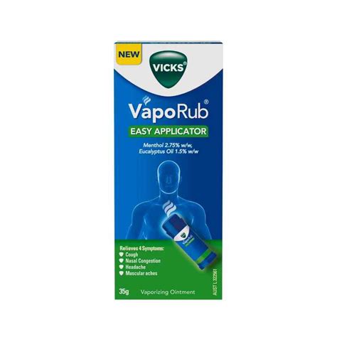 Vicks Vaporub Easy Applicator For Cough And Cold Symptoms 35g Stick Cough Cold And Allergy