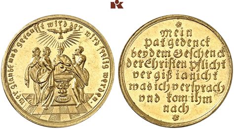 Goldmedaille Zu Einem Dukaten O J Jahrhundert Slg Erlanger