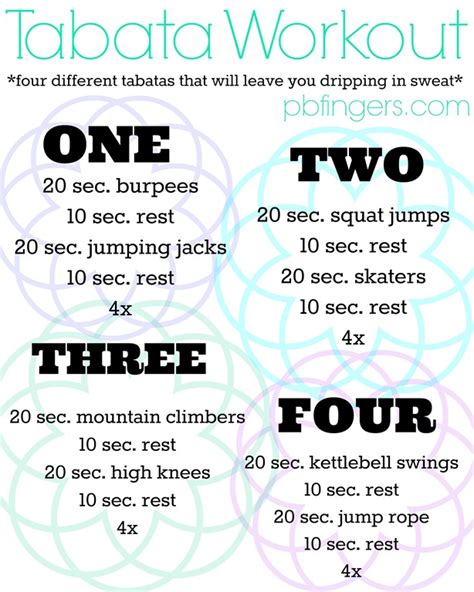 Tabata Workout - Peanut Butter Fingers