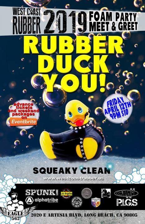 Rubber Duck You Wcr Foam Party Event Information Wicked Gay