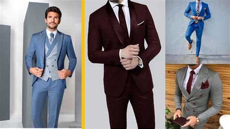 Trajes Elegantes Para Hombres En Distintos Colores Ideas YouTube