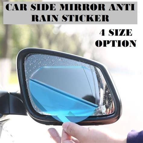 2pcs Car Side Mirror Gass Protector Rear View Anti Rain Sticker Car