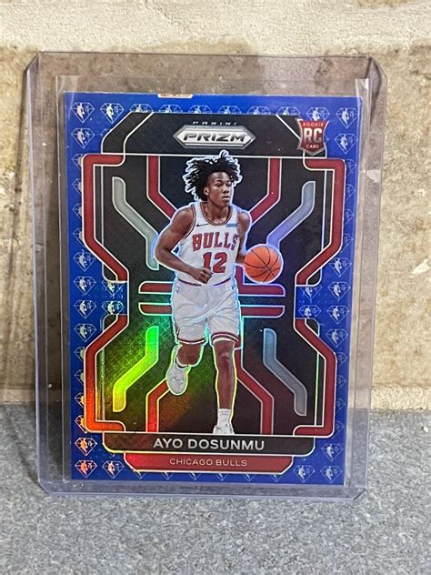 2021 2022 Prizm Basketball Ayo Dosunmu 271 Blue Diamond 75th